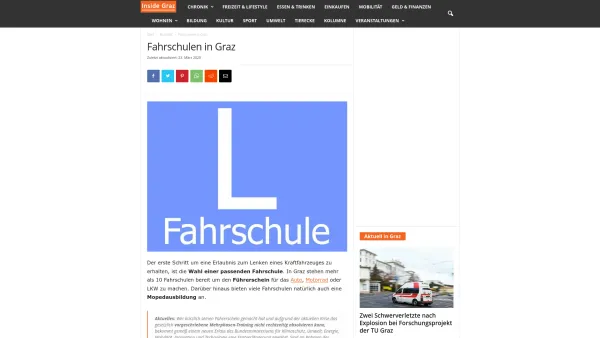 Website Screenshot: Fahrschule Slansek - Fahrschulen in Graz - Tipps für deine Führerscheinausbildung - Date: 2023-06-22 15:00:42