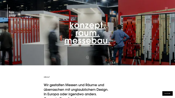 Website Screenshot: Fair Play Messestand & Raumdesign GmbH - Messebau: fairplay - Konzept und Raumdesign GmbH - Messebauer in Vorarlberg und im Bodenseeraum - Date: 2023-06-22 15:11:19