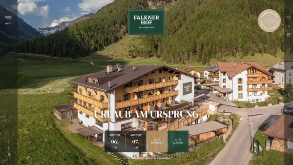 Website Screenshot: Hotel Falknerhof - Hotel Falknerhof - Niederthai im Ötztal - Date: 2023-06-15 16:02:34