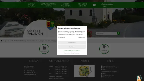 Website Screenshot: Gemeindeamt der Gemeinde Fallbach - Fallbach - RIS Kommunal - Startseite - Date: 2023-06-22 15:17:05