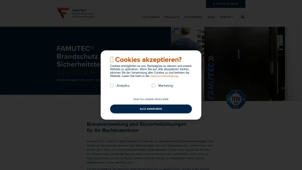 Website Screenshot: Famutec Brandschutz und Sicherheitstechnik GmbH - Famutec Brandschutz und Sicherheitstechnik - Brandvermeidung - Date: 2023-06-26 10:26:19