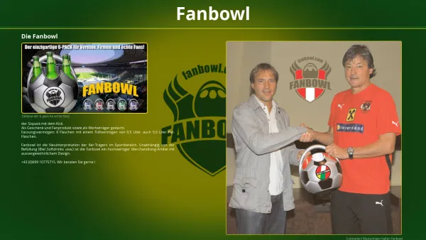 Website Screenshot: FANBOWL SPORTSHOP (Verkauf ab Lager) - Fanbowl Projekt - Date: 2023-06-14 10:39:45