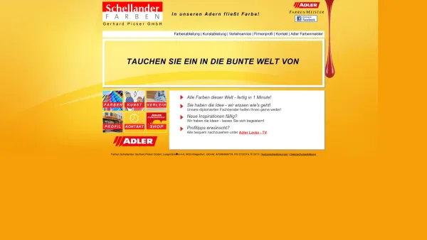 Website Screenshot: Farben Schellander - Schellander Farben - Date: 2023-06-14 10:39:45