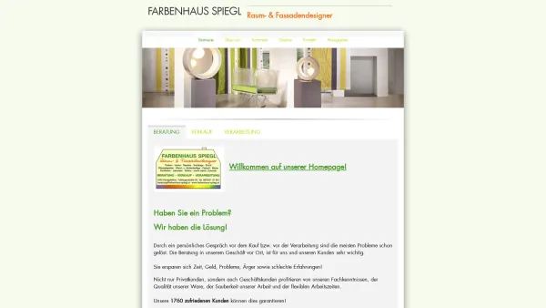 Website Screenshot: Farbenhaus Spiegl - FARBENHAUS SPIEGL - Startseite - Date: 2023-06-22 15:17:05