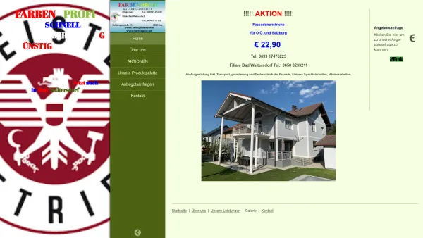 Website Screenshot: Farbenprofi GMBH www.farbenprofi.at - FARBENPROFI - Home - Date: 2023-06-22 15:17:05