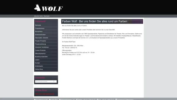 Website Screenshot: Kurt Wolf Co. WOLF Motorboot Fahrschule Farben Handlung Wolfcraft Bootsbau - Farben Wolf - Bei uns finden Sie alles rund um Farben - Date: 2023-06-22 15:00:45