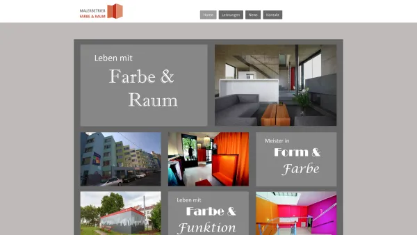 Website Screenshot: Farbe & Raum Ing. Willibald Rothen - Home - Malerbetrieb "Farbe und Raum" 16. Wien - Date: 2023-06-14 10:39:45