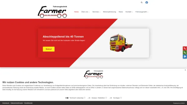 Website Screenshot: FARMER Fahrzeugtechnik - FARMER Fahrzeugtechnik - Date: 2023-06-14 10:39:45
