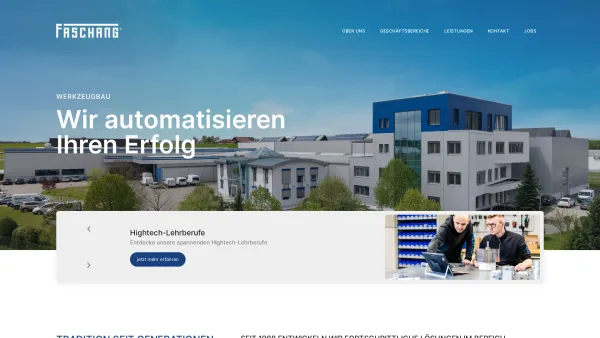 Website Screenshot: Faschang Werkzeugbau GmbH - Faschang Werkzeugbau - Date: 2023-06-22 15:00:45