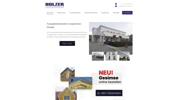 Website Screenshot: Holzer Fassadendekor - Home | Holzer Fassadendekor - Date: 2023-06-22 15:00:45