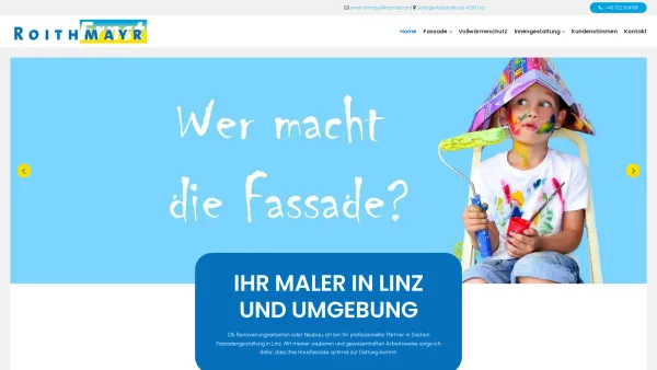 Website Screenshot: Roithmayr Ernst - Ihr Maler in Linz und Umgebung - Ernst Roithmayr Malereibetrieb - Date: 2023-06-14 10:46:41