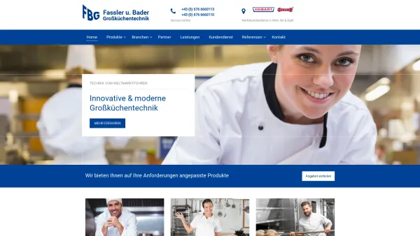 Website Screenshot: FBG Fassler u. Bader Grossküchtechnik GmbH Hobart Vertragskundendienst - Fassler & Bader – Großküchentechnik - Date: 2023-06-22 15:00:45