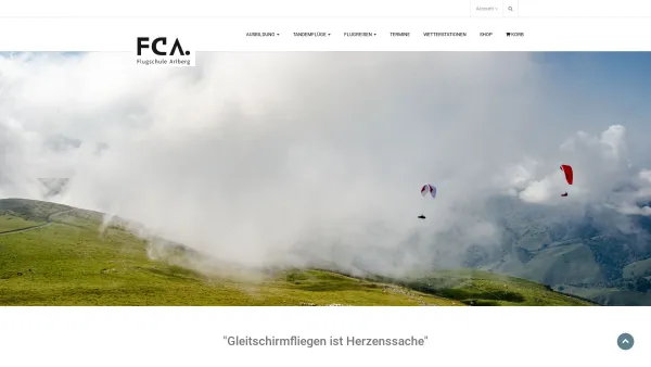 Website Screenshot: flight connection arlberg fca Artikel - Home | fca.at - Date: 2023-06-22 15:00:45