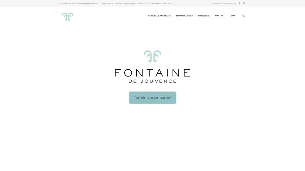 Website Screenshot: Fontaine de Jouvence OG - Fontaine de Jouvence - Date: 2023-06-26 10:26:19