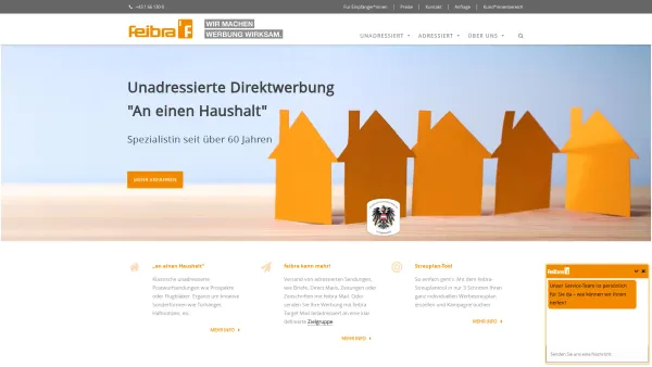 Website Screenshot: feibra Untitled - Direktmarketing und adressierte Mailings | feibra GmbH - Date: 2023-06-22 15:15:43