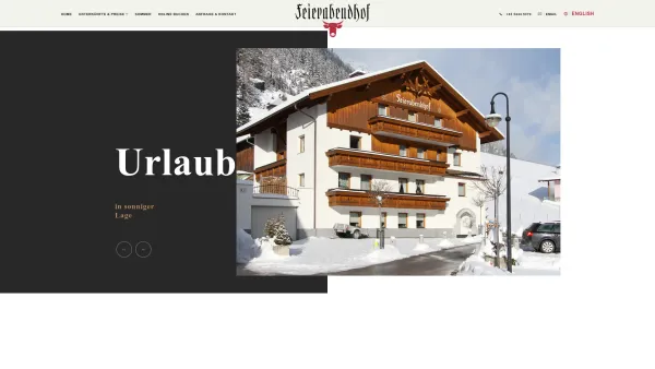 Website Screenshot: Stefan Apart Feierabendhof - Feierabendhof - schöne Ferienwohungen für 2 -7 Personen in Ischgl , Orsteil Versahl - Date: 2023-06-22 15:11:23