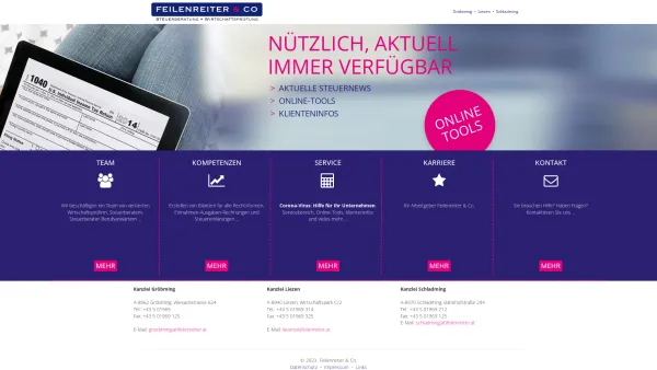 Website Screenshot: bei Feilenreiter CO GmbH - Feilenreiter & Co. • HOME • Ein Team mit Geist und Verantwortung - Date: 2023-06-22 15:11:23