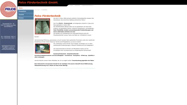 Website Screenshot: Felco Unbenanntes Dokument - Felco Fördertechnik - Date: 2023-06-22 15:11:23