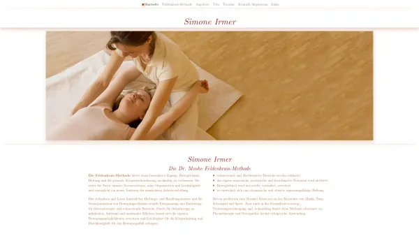 Website Screenshot: Feldenkrais Salzburg Irmer - Simone Irmer - Date: 2023-06-22 15:11:23