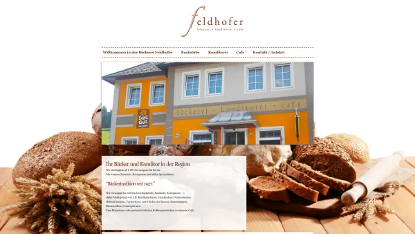 Website Screenshot: Bäckerei-Konditorei-Cafe Feldhofer - Feldhofer - Date: 2023-06-22 15:11:23