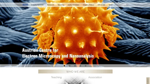 Website Screenshot: Zentrum für Elektronenmikroskopie - FELMI-ZFE - Austrian Centre for Electron Microscopy - Date: 2023-06-14 10:39:48