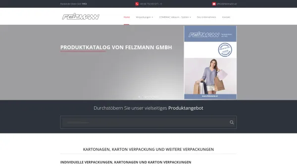 Website Screenshot: www.felzmann.at - Kartonagen, Verpackung, Taschen und Beutel aus Karton, Papier, Baumwolle udgl. - Date: 2023-06-22 15:00:49