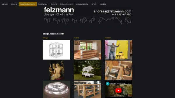 Website Screenshot: Felzmann Partner index 22.11.05 - designmöbelmacher – Innovatives Handwerk, gute Ideen und starkes Design - Date: 2023-06-15 16:02:34