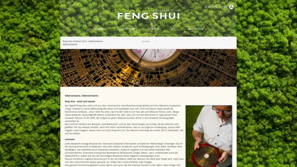 Website Screenshot: Feng Shui Zentrum Tirol - feng shui zentrum tirol • lebensräume, lebensträume - Date: 2023-06-22 15:00:49