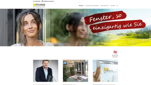 Website Screenshot: Pfisterer GmbH - Pfisterer - der Fensterhersteller | Pfisterer - der Fensterhersteller - Date: 2023-06-22 15:00:49