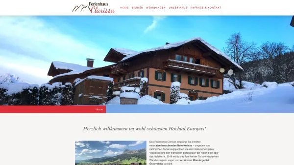 Website Screenshot: Ferienhaus Clarissa - Willkommen - Ferienhaus Clarissa - Date: 2023-06-14 10:39:48