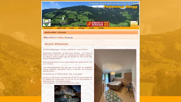Website Screenshot: Ferienhaus Dengg - Ferienhaus Dengg Herzlich Willkommen - Date: 2023-06-22 15:00:50