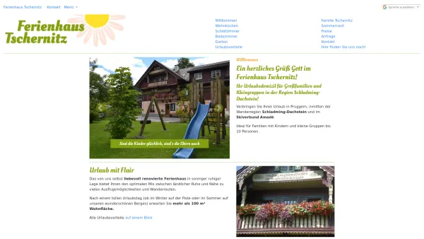 Website Screenshot: Ferienhaus Tschernitz - Ferienhaus Tschernitz | Region Schladming-Dachstein - Date: 2023-06-22 15:00:50