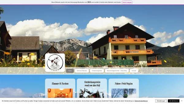 Website Screenshot: Familienbauernhof "CHRISTA" Wandern Skifahren Urlaub am Bauernhof - Pyhrn-Priel | Roßleithen | Familienbauernhof Christa - Date: 2023-06-22 15:00:50