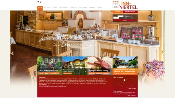 Website Screenshot: Ferienpension Kirchenwirt 3* Pension Familien Sommer Thermenurlaub Herzen des Innviertel Gasthof nähe Therme Geinberg - Home - Date: 2023-06-22 15:11:23