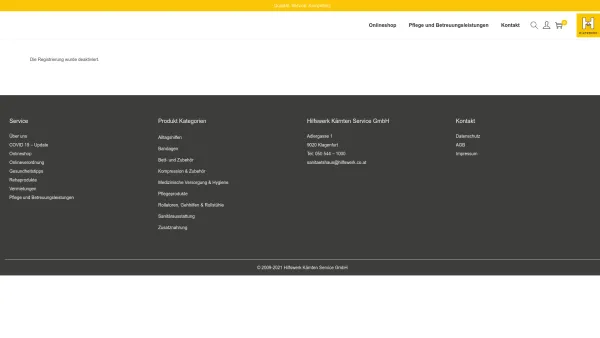 Website Screenshot: Österreichisches beFerienwerk! - Hilfswerk Kärnten Shop - Date: 2023-06-22 15:11:23