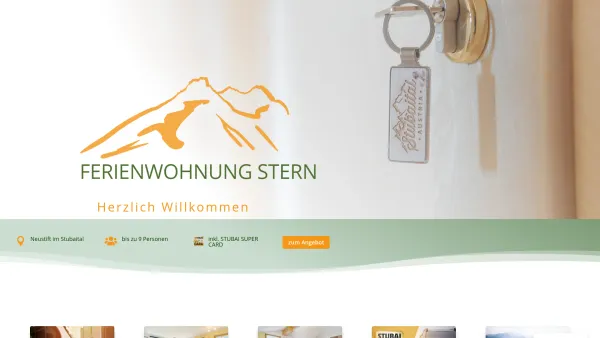 Website Screenshot: Ferienwohnung Haus Stern - Apartment Stern - vacation in the Stubaital - Date: 2023-06-22 15:13:25