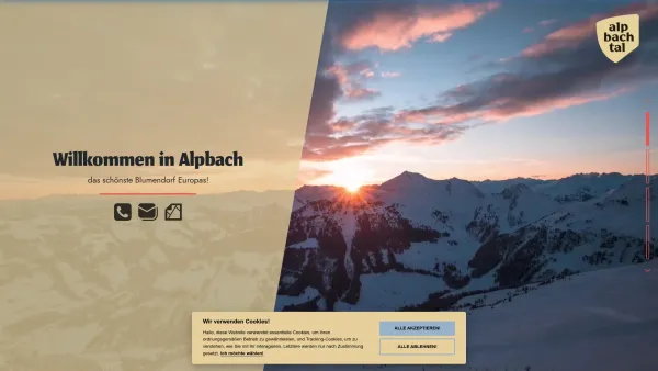 Website Screenshot: Ferienwohnungen Alpina - Willkommen im Alpbachtal - Ferienwohnungen Alpina - Date: 2023-06-22 15:13:25