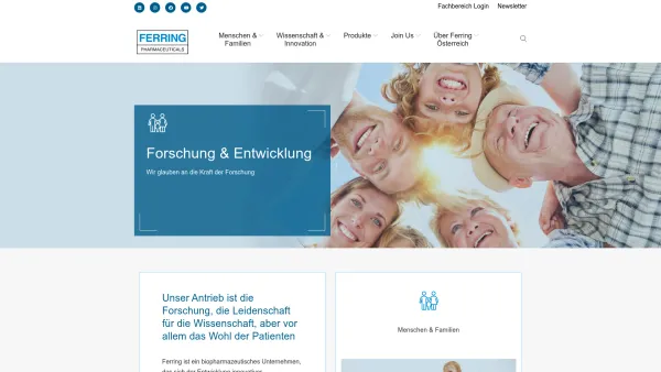 Website Screenshot: Ferring Arzneimittel Gesellschaft m.b.H. - Home - Ferring Austria - Date: 2023-06-14 10:39:48