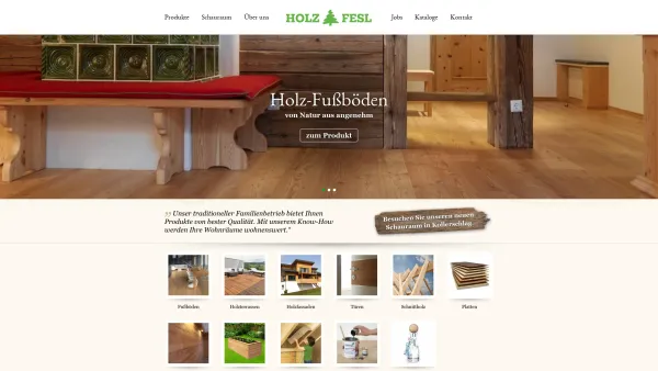 Website Screenshot: Josef HOLZ FESL Kollerschlag - Holz Fesl: Holzböden Holzterrassen Massivholztüren Hobelwaren - Date: 2023-06-22 15:13:25