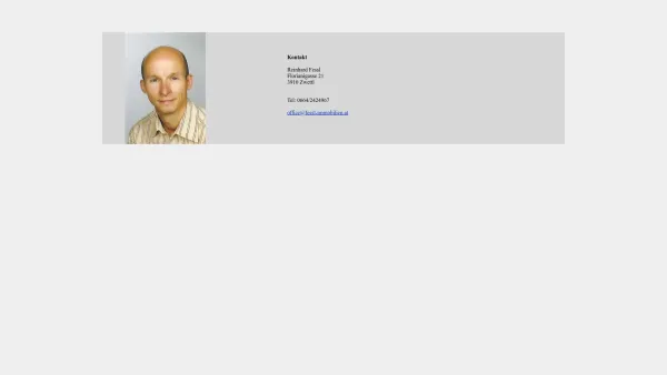 Website Screenshot: Fessl Immobilien - Reinhard Fessl - Kontakt - Date: 2023-06-22 15:13:25