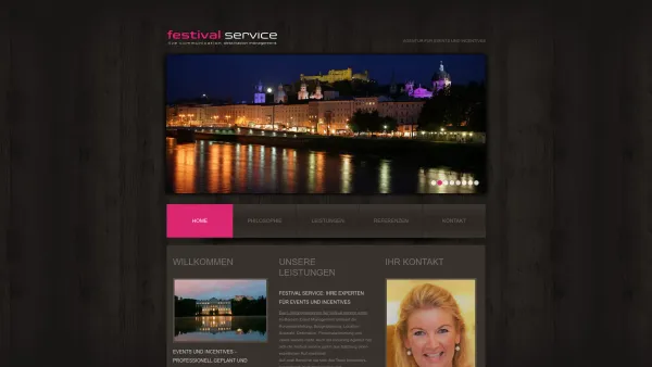 Website Screenshot: Salzburg Festival Service - Festival Service | Agentur für Events und Incentives - Date: 2023-06-22 15:13:25