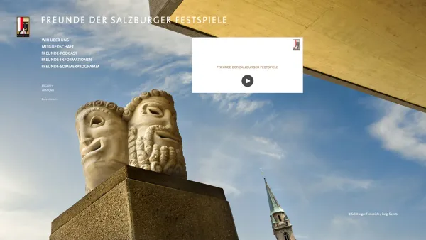 Website Screenshot: Freunde der Salzburger Festspiele - Freunde der Salzburger Festspiele - Date: 2023-06-22 15:13:25