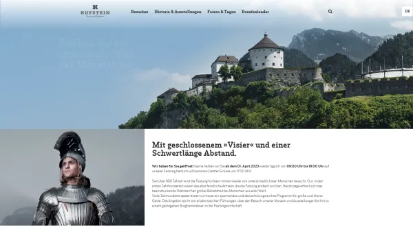 Website Screenshot: to Festung Kufste Choose your language - Date: 2023-06-14 10:39:48