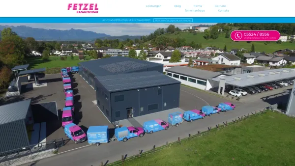 Website Screenshot: Fetzel GmbH - Fetzel Kanaltechnik | Kanaldienstleistungen aller Art - Date: 2023-06-22 15:13:26