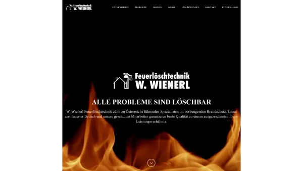 Website Screenshot: Wienerl Feuerlöschtechnik Feuerlöscher-Überprüfung - Feuerlöschtechnik W. Wienerl - Alle Probleme sind Löschbar - Date: 2023-06-22 15:00:53