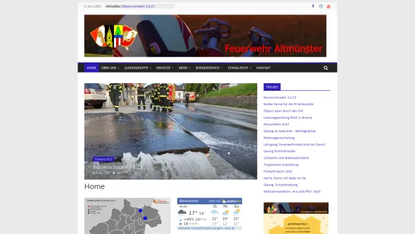 Website Screenshot: Freiwillige Feuerwehr Altmünster - Notruf 122 - Date: 2023-06-22 15:00:51