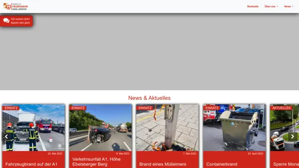 Website Screenshot: Freiwillige Feuerwehr Ebelsberg/Stadt Linz - FF Ebelsberg | Feuerwehr der Stadt Linz - Date: 2023-06-14 10:39:48