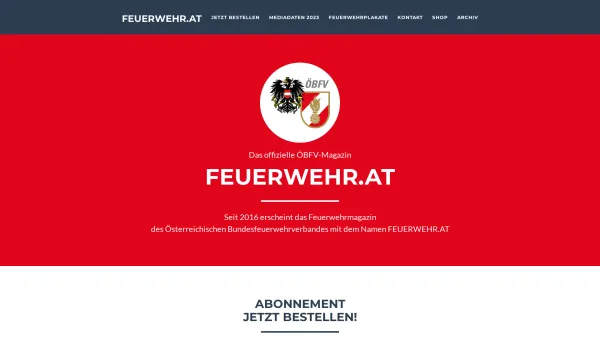 Website Screenshot: Feuerwehr.AT News - Feuerwehr.AT - Das offizielle ÖBFV-Magazin für Österreichs Feuerwehren - Date: 2023-06-22 15:00:53