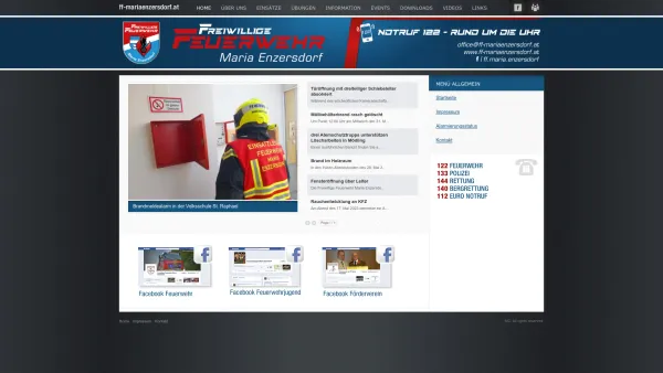 Website Screenshot: Freiwillige Feuerwehr Maria Enzersdorf - www.ff-mariaenzersdorf.at - Date: 2023-06-14 10:39:48