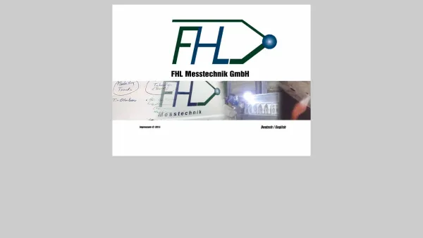 Website Screenshot: FHL-Messtechnik und Managementsysteme - Willkommen auf der FHL - Date: 2023-06-22 15:00:51